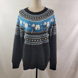 Holiday Time POLAR BEAR Ugly Christmas Holiday Sweater – Size Medium or Small